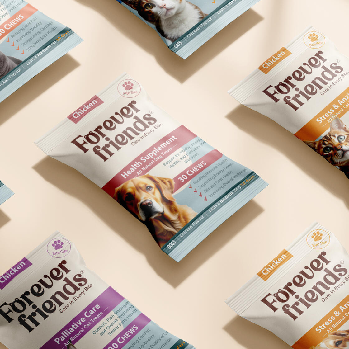 Forever Friends | Brand Identity | Packaging Design | Paid Ads